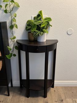 Black Entry / Wall Wood Table