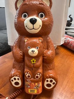 Teddy Fone 1986 Novelty Bear Telephone