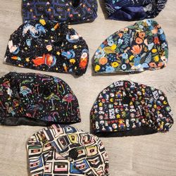 Satin Lined Scrub Caps