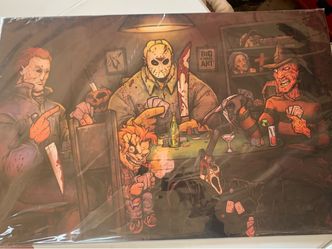 Big Chris Art “Slashers Playing Poker”
