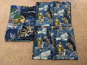 Vintage Star Wars Empire Strikes Back Comforter and window panels