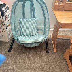 Kids Hanging Egg Chair with Stand – Indoor Use Only 