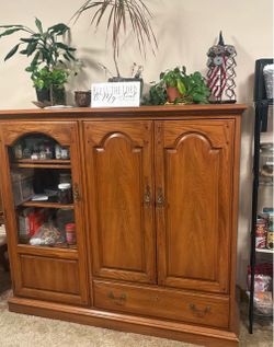 High Quality Wood Entertainment Center / Storage Armoire - $50