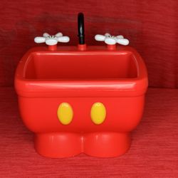 Disney Parks Mickey Mouse Red Pants Kitchen Sink Ice Cream Sundae Bowl Souvenir