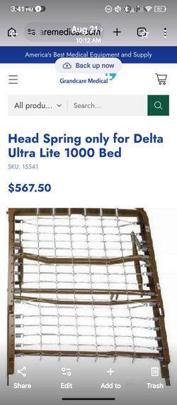Head Spring for Delta Ultra Lite 1000 Bed