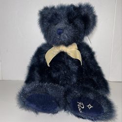 Russ Berrie Midnight Blue Retired "Peace" Stuffed 14" Teddy Bear Plush Toy NWT