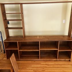 Free Wood Shelving/Media Center