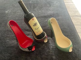 High heel wine holders
