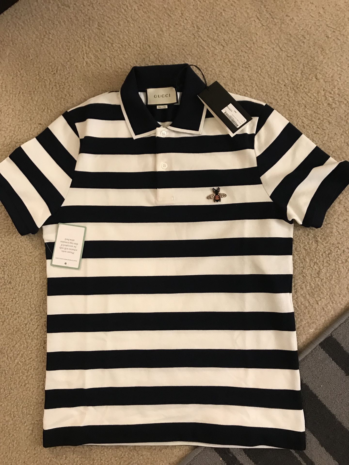 Gucci polo shirts with bee size XL