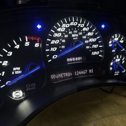 Cluster silverado ss style black