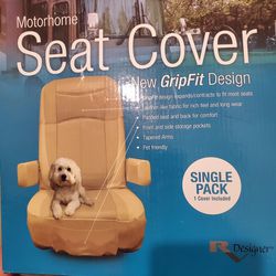 Motorhome cream colored seat cover