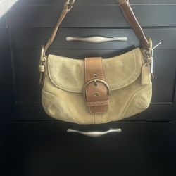 Coach Soho City Flap Suede Shoulder Bag