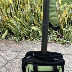 Green Rolling Carry On Bag