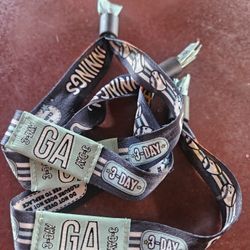 INNINGS FESTIVAL 3 DAY WRISTBANDS FOR SALE