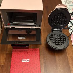 Mini Toaster Oven And Waffle Maker