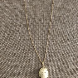 Locket Sterling Silver Gold Plated Locket 