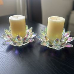 Candle Holder  With Candle 
