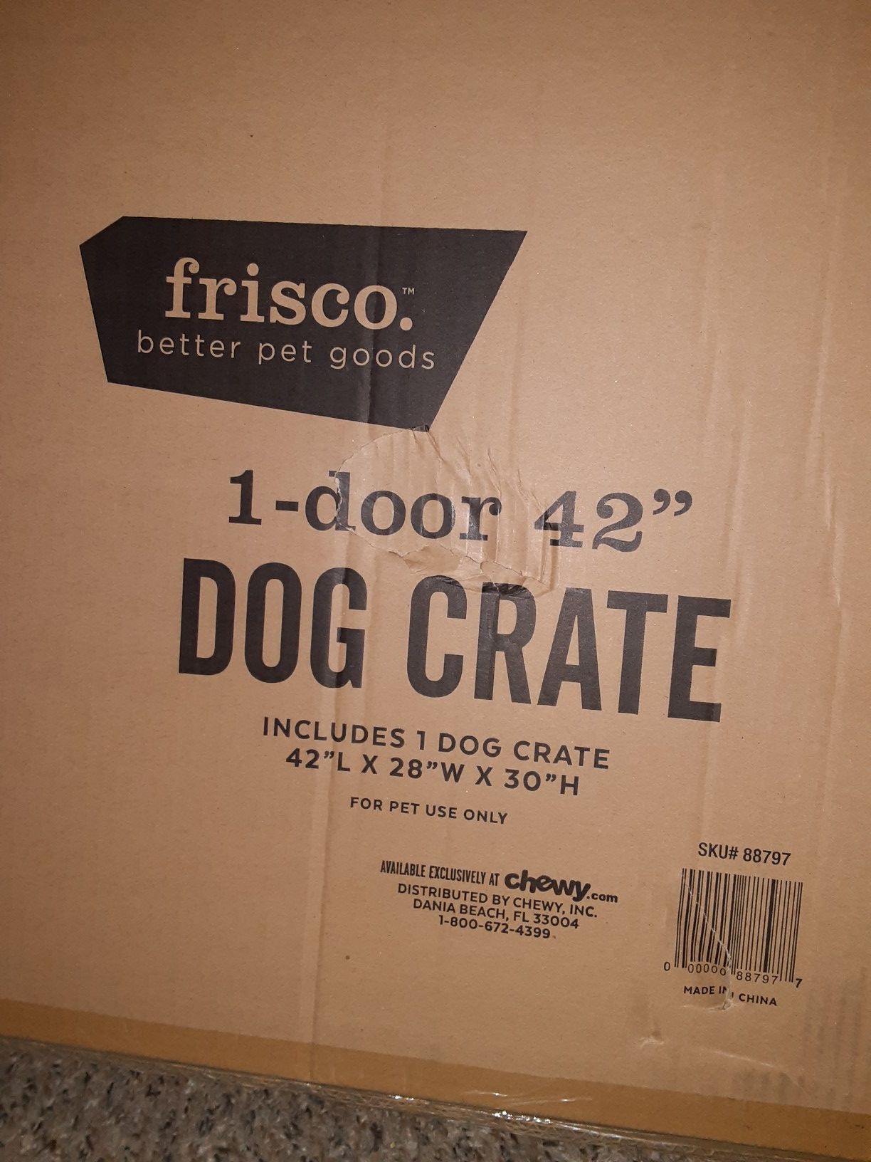 Frisco brand dog crate