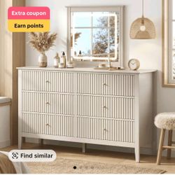 NEW IN BOX* 6 Draw, Modern Style, Rectangular Dresser