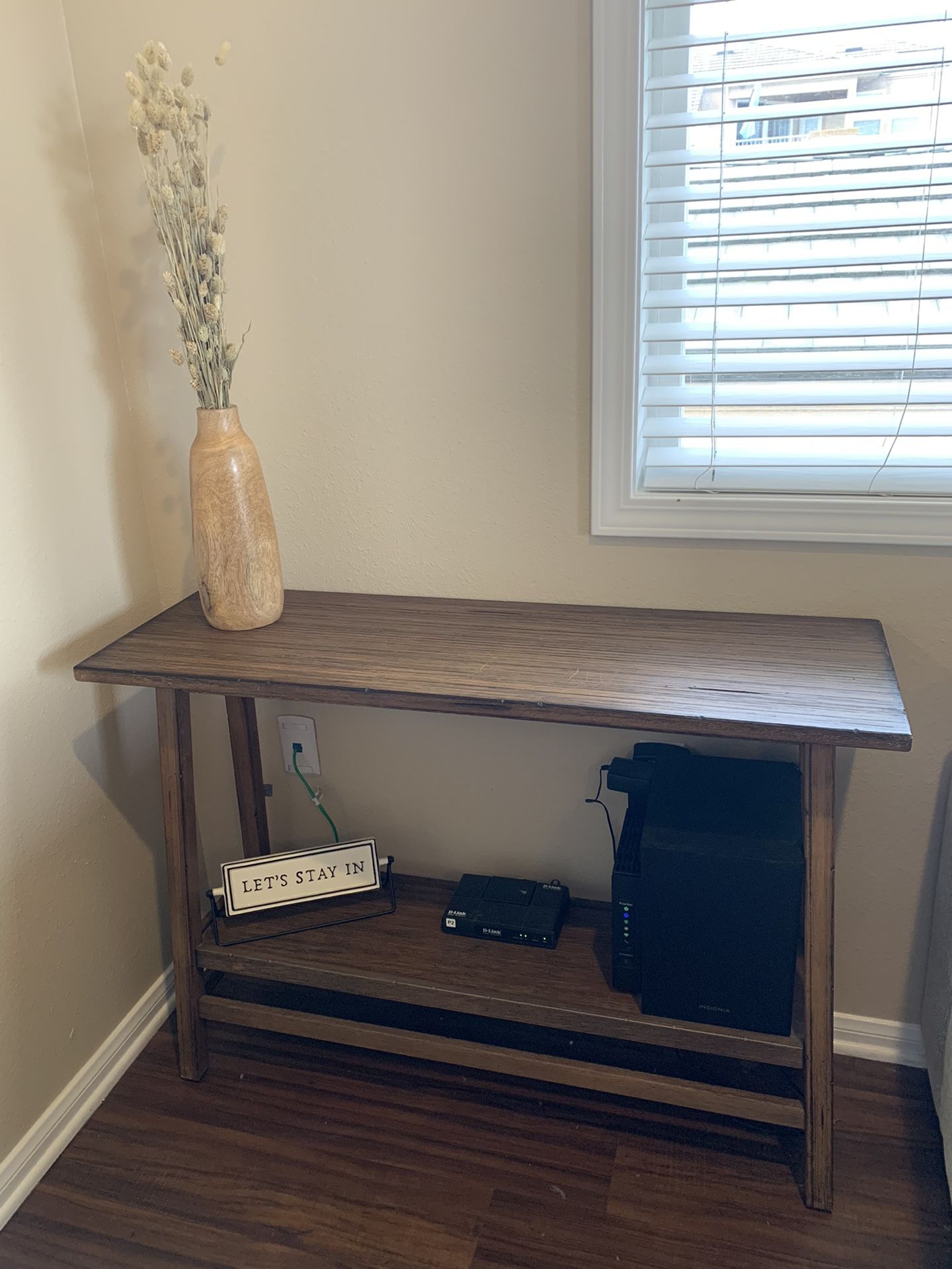 Threshold Haverhill Brown Wooden Console Table