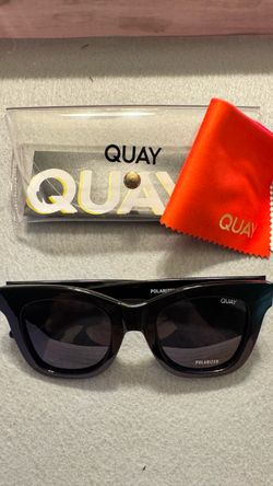 Quay Polarized Sunglasses Black Frame