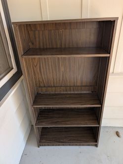 Walnut Veneer Bookshelf