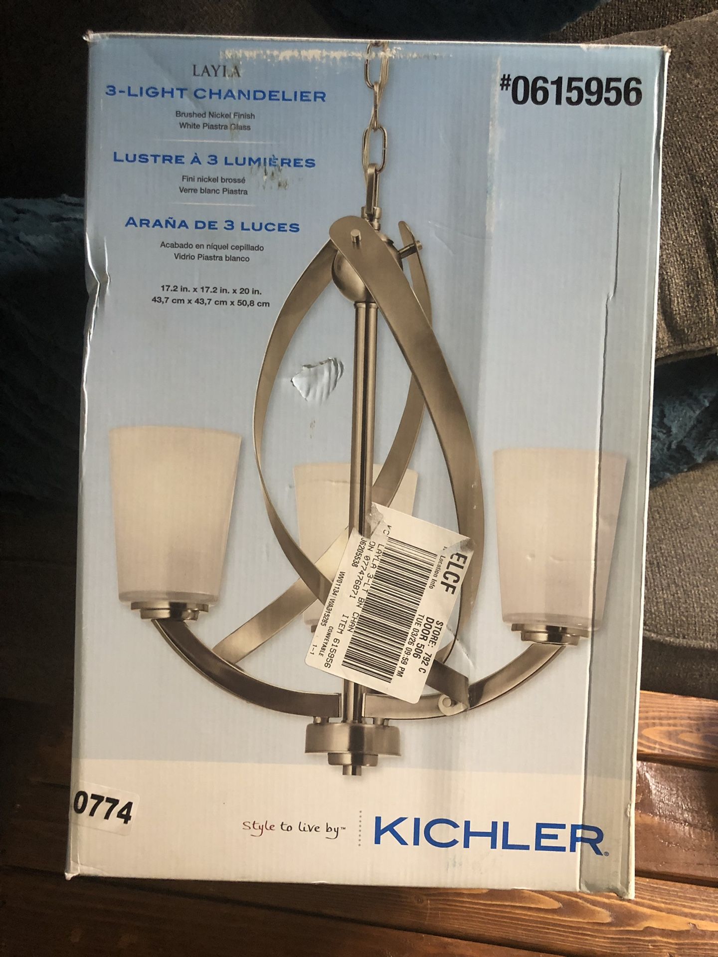 Kichler Layla 3-Light Chandelier