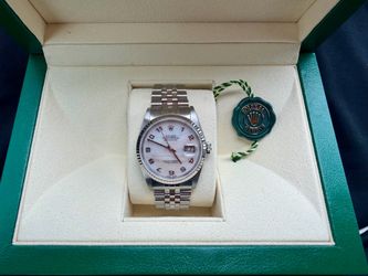 Rolex datejust 36 mm factory “mother of pearl” dial 16234