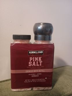 Kirkland Pink Salt Grinder with Rifill