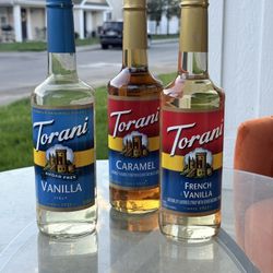 Torani Syrup Bundle (Vanilla, Caramel, French Vanilla) – Coffee Flavoring