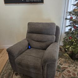 Gray Power Lift Recliner