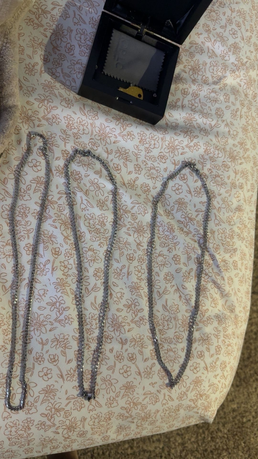 3 Silver Chains All Real 