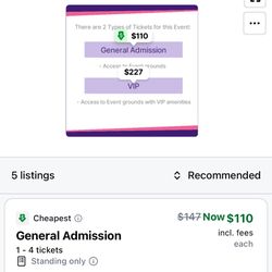  2 Tickets To Martin Garrix  Friday 6/27