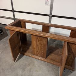 Oak Fish Tank Stand 