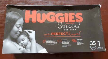 Huggins Diapers size newborn and 1