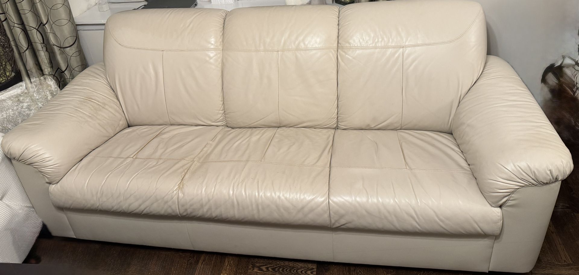 Excellent IKEA Leather Couch - 3-Seater