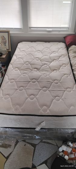 Twin size mattress and box spring