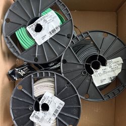 SOUTHWIRE 14 White + Green + Black Solid CU THHN Electrical Wire