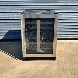 New!! Vissani 23.4 in. 50 Bottle, 154 Can, Wine and Beverage Cooler with Stainless Steel Door 