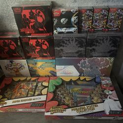 Pokémon ETBs, SPC, Poster Collection, Ex Box