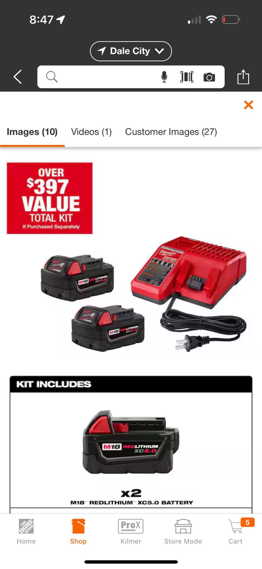 Milwaukee Redlithium Xc5.0