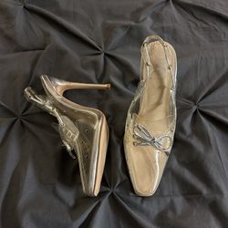 Clear Shane Justin Heels Size 6