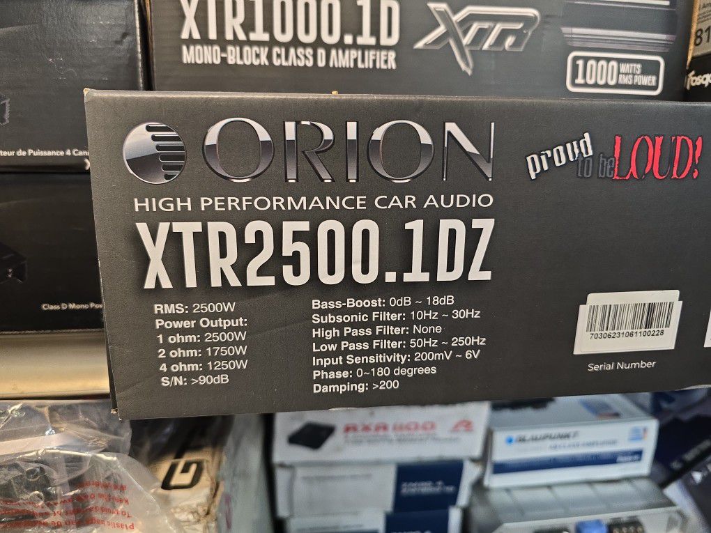 ORION XTR2500▪︎1 Amplifier