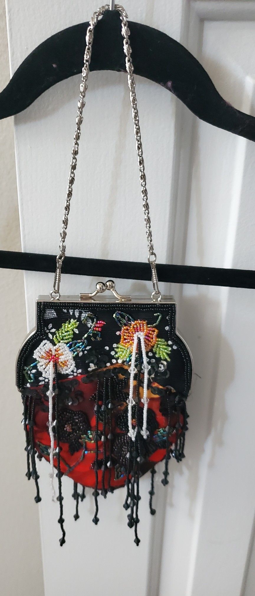 VINTAGE  HANDBAG SEQUINED FANCY BAG