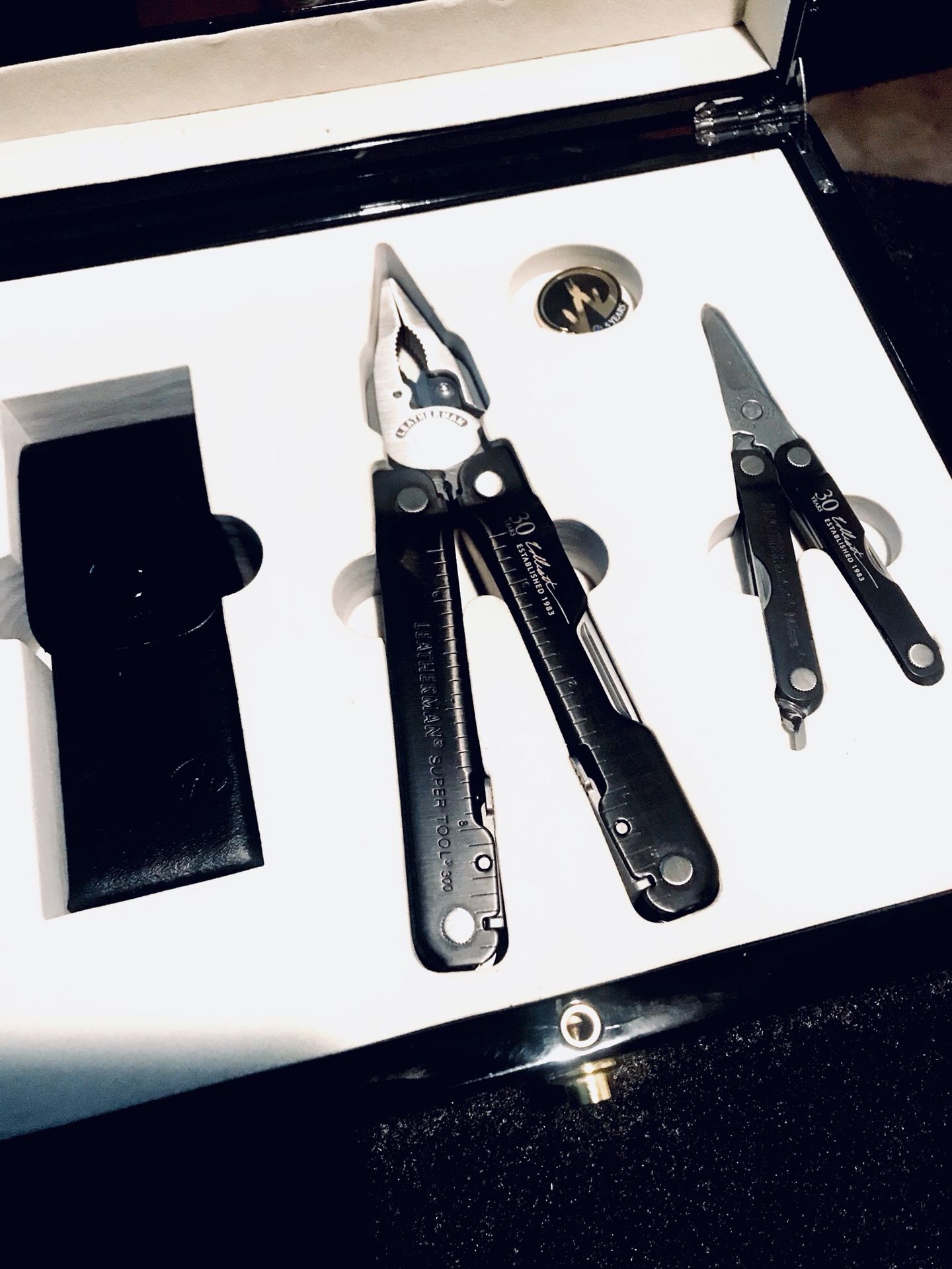 Rare and beautiful 30th anniversary Leatherman set.