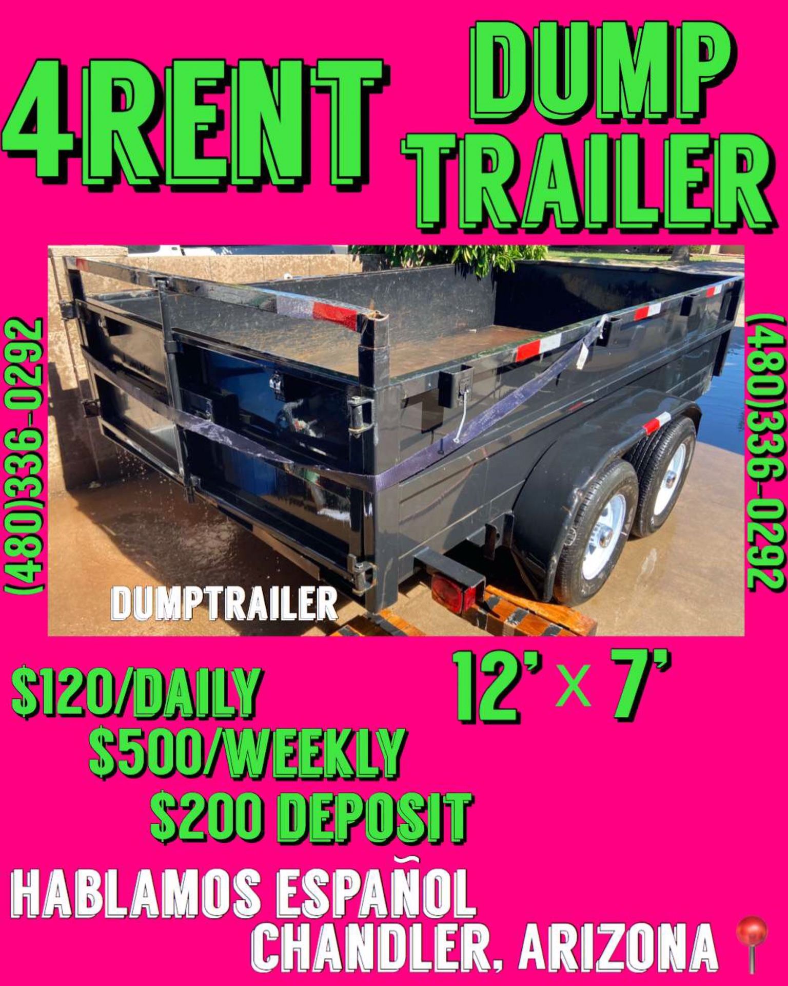 12’x7’ Dump Trailer