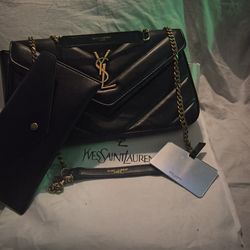 Saint LaurentLoulou Shopping leather crossbody bag