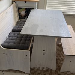Kitchen Banquette Table With Bench