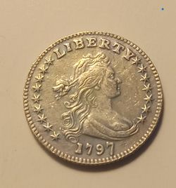 US 1797 Draped Bust Dime Contemporary Token - Coin