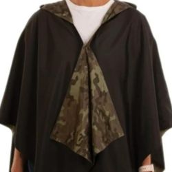Brand New Women's Camo Coat Poncho Rain Wrap